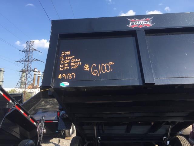 2018 FORCE 12 FOOT DUMP  for sale at Mull's Auto Sales